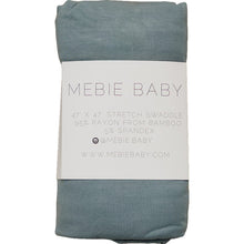 Load image into Gallery viewer, Dusty Blue Bamboo Stretch Swaddle
