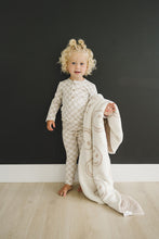 Load image into Gallery viewer, Smiley Taupe Plush Blanket
