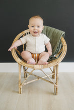 Load image into Gallery viewer, Vanilla Organic Cotton Ribbed Snap Bodysuit
