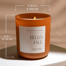 Load image into Gallery viewer, Trick or Treat Soy Candle - Orange Matte Jar - 15 oz
