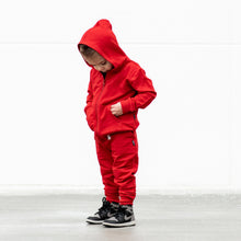 Load image into Gallery viewer, ZIP HOODIE- Red Bamboo French Terry
