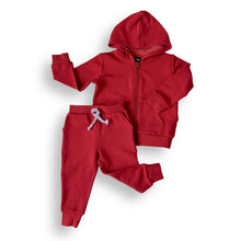 Load image into Gallery viewer, ZIP HOODIE- Red Bamboo French Terry
