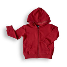 Load image into Gallery viewer, ZIP HOODIE- Red Bamboo French Terry
