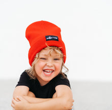 Load image into Gallery viewer, BAMBOO CUFF BEANIE- Red
