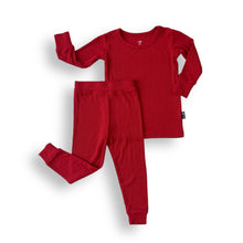 Load image into Gallery viewer, LONG SLEEVE 2 PIECE SETS- Red Ribbed
