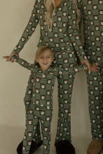 Load image into Gallery viewer, Bamboo Two Piece Pajamas | Santa Checkerboard
