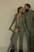Load image into Gallery viewer, Bamboo Two Piece Pajamas | Santa Checkerboard
