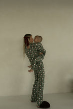 Load image into Gallery viewer, Women&#39;s Bamboo Pajamas | Santa Checkerboard

