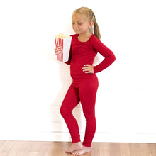 Load image into Gallery viewer, LONG SLEEVE 2 PIECE SETS- Red Ribbed
