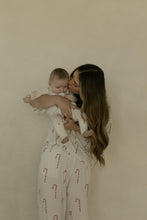 Load image into Gallery viewer, Bamboo Zip Pajamas | Candy Cane
