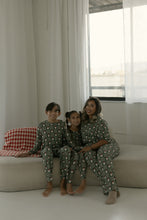 Load image into Gallery viewer, Bamboo Two Piece Pajamas | Santa Checkerboard
