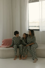 Load image into Gallery viewer, Bamboo Two Piece Pajamas | Santa Checkerboard
