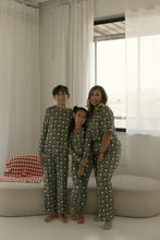 Load image into Gallery viewer, Bamboo Two Piece Pajamas | Santa Checkerboard
