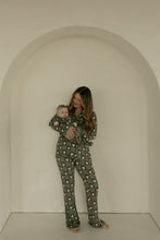 Load image into Gallery viewer, Bamboo Zip Pajamas | Santa Checkerboard
