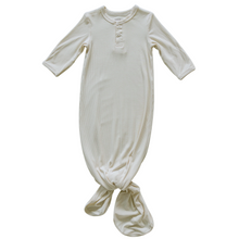 Load image into Gallery viewer, Cream Ribbed Bamboo Knot Gown
