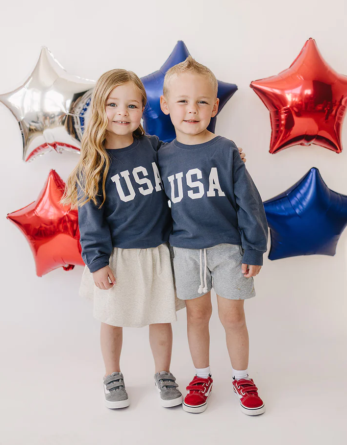 USA French Terry Crew Neck