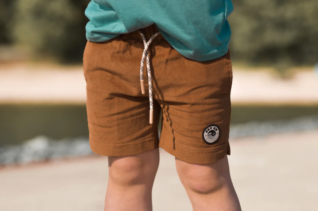 Brown Cord Shorts