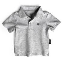 Load image into Gallery viewer, Grey Short Sleeve Polo Shirt
