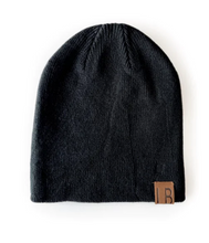 Load image into Gallery viewer, Black Knit Beanie
