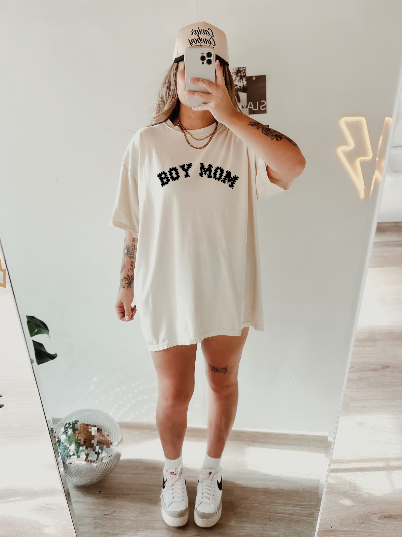 Boy Mom Varsity Tee