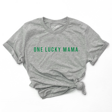 Load image into Gallery viewer, One Lucky Mama Tee - Green Design
