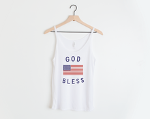 Load image into Gallery viewer, God Bless America Slouchy Tank
