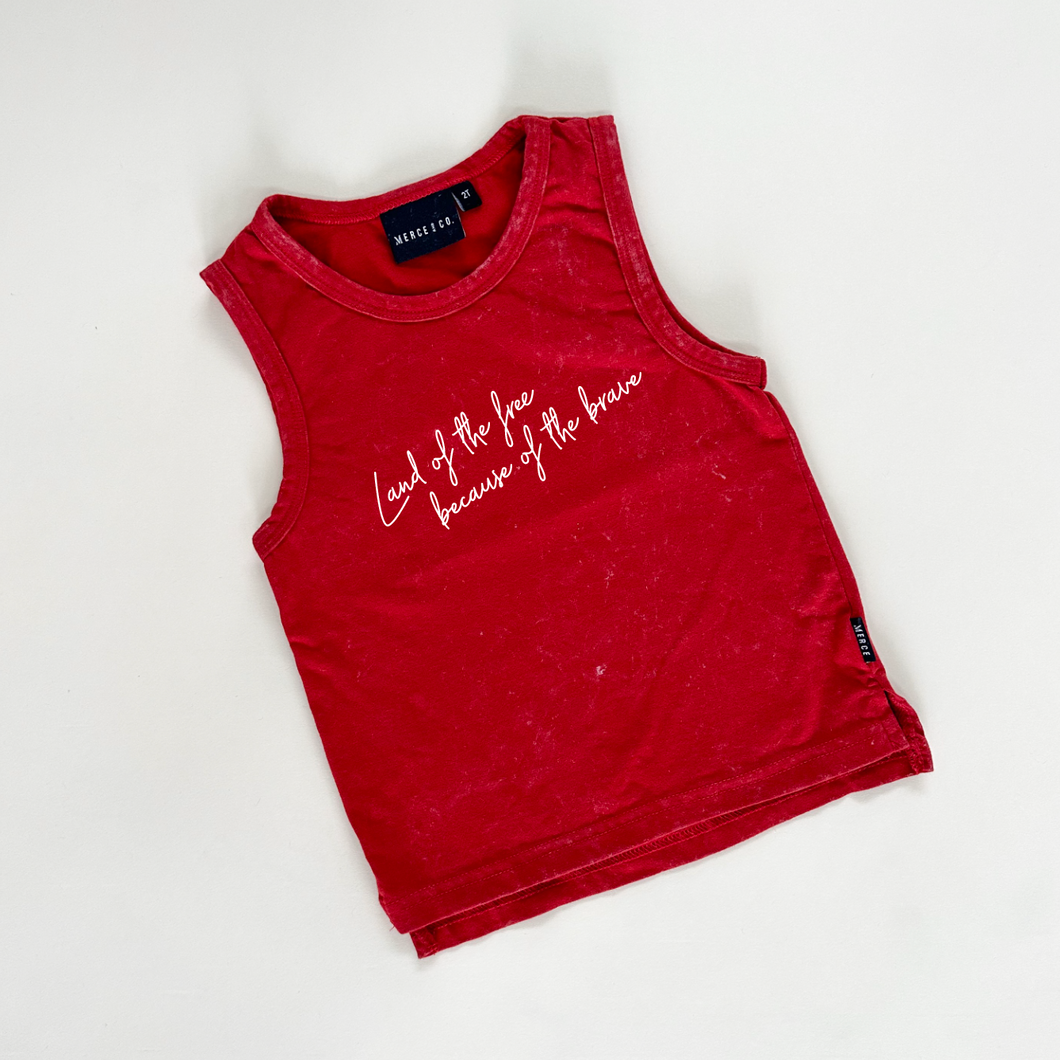 Land of the Free Script Child Tank