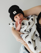 Load image into Gallery viewer, Black &amp; White Yin Yang | Muslin Swaddle
