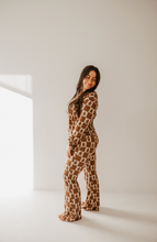 Load image into Gallery viewer, Women&#39;s Bamboo Pajama | Gingerbread Checkerboard 2024
