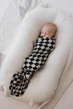 Load image into Gallery viewer, Infant Swaddle | Black Checkerboard

