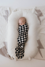 Load image into Gallery viewer, Infant Swaddle | Black Checkerboard
