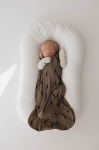 Load image into Gallery viewer, Brown &amp; Black Lightning Bolt | Bamboo Sleep Sack
