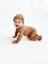 Load image into Gallery viewer, 2-Way Zip Romper - Caramel
