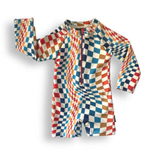 Load image into Gallery viewer, RASH GUARD- Groovy Check
