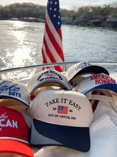 Load image into Gallery viewer, Take it Easy Vintage Trucker Hat
