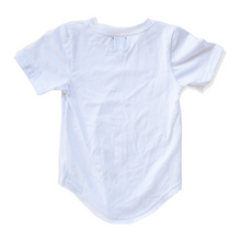 Load image into Gallery viewer, WHITE BASIC CURVE TEE
