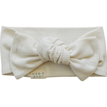 Load image into Gallery viewer, Cream Ribbed Bamboo Head Wrap
