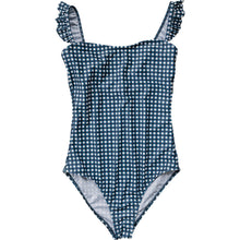 Load image into Gallery viewer, Navy Gingham Women’s One-Piece
