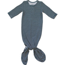 Load image into Gallery viewer, Navy Stripes Bamboo Knot Gown
