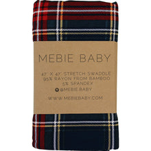 Load image into Gallery viewer, Christmas Plaid Bamboo Stretch Swaddle

