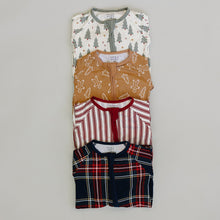 Load image into Gallery viewer, Christmas Plaid Bamboo Zipper
