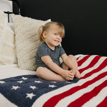Load image into Gallery viewer, Navy Stripes Ribbed Bamboo Cozy Short Set
