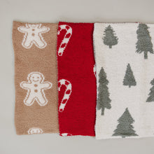 Load image into Gallery viewer, Candy Cane Plush Blanket
