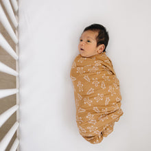 Load image into Gallery viewer, Gingerbread Bamboo Stretch Swaddle
