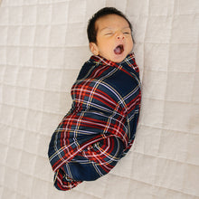 Load image into Gallery viewer, Christmas Plaid Bamboo Stretch Swaddle
