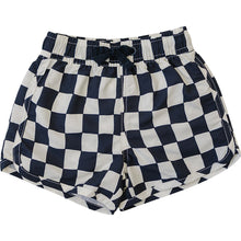 Load image into Gallery viewer, Wavy Checkered Swim Shorts
