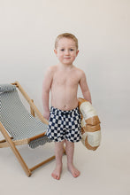 Load image into Gallery viewer, Wavy Checkered Swim Shorts
