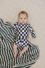 Load image into Gallery viewer, Wavy Checkered  Long Sleeve Swim Set
