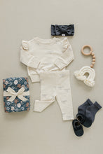 Load image into Gallery viewer, Ribbon Ruffle French Terry Set
