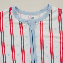 Load image into Gallery viewer, Stars &amp; Stripes Bamboo Shorty Romper
